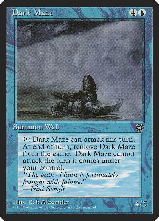 Dark Maze (Irini Sengir Flavor Text) [Homelands] | Mega City Incorporated