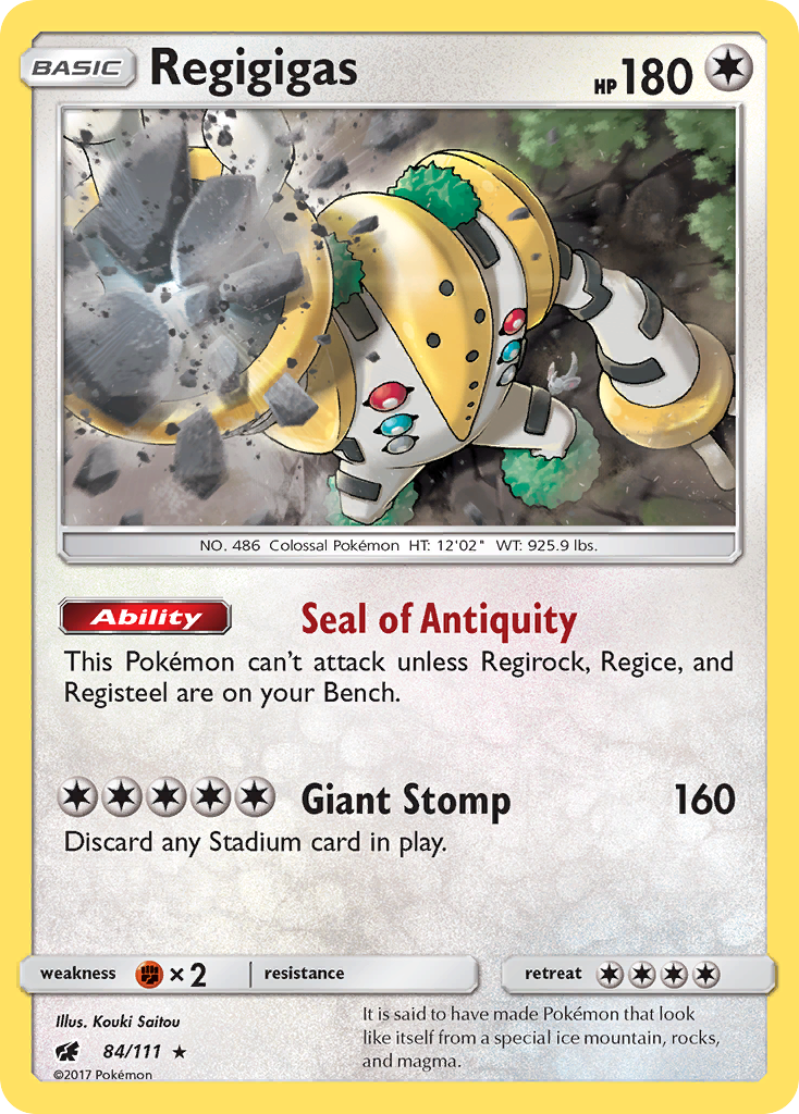 Regigigas (84/111) [Sun & Moon: Crimson Invasion] | Mega City Incorporated