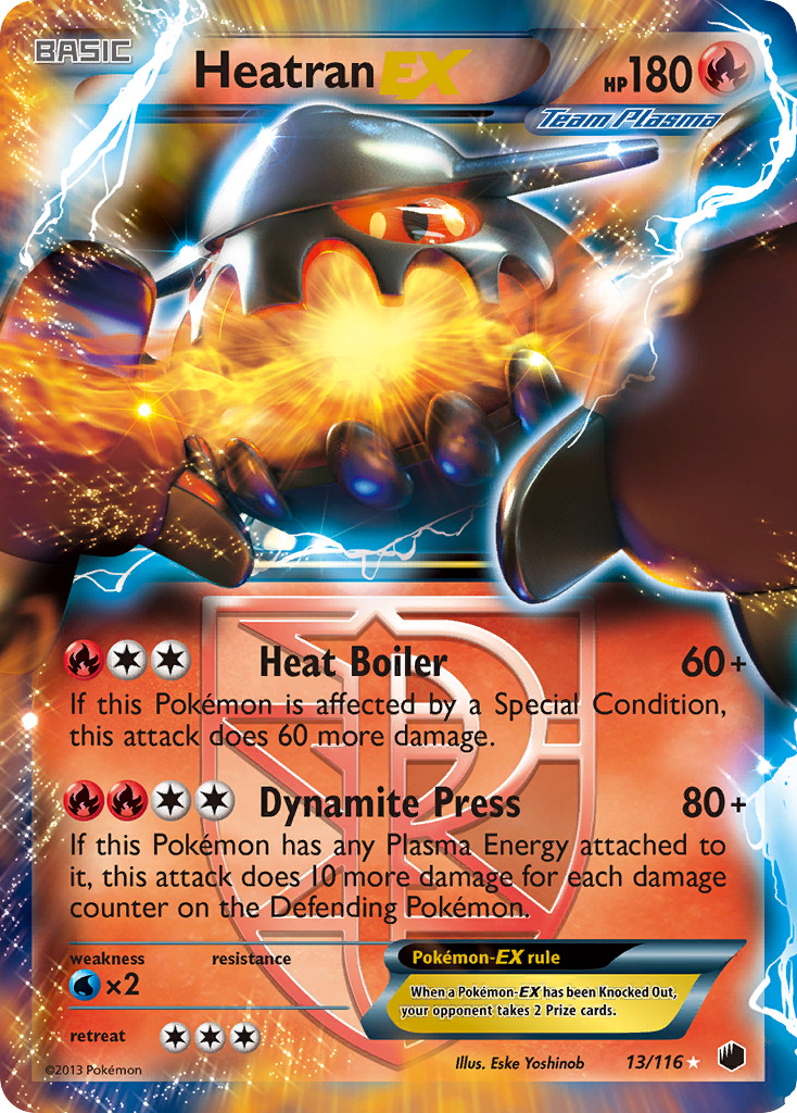 Heatran EX (13/116) [Black & White: Plasma Freeze] | Mega City Incorporated