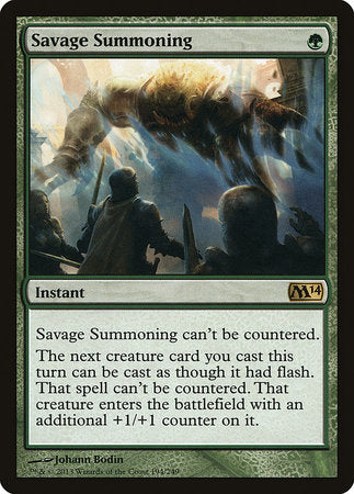 Savage Summoning [Magic 2014] | Mega City Incorporated