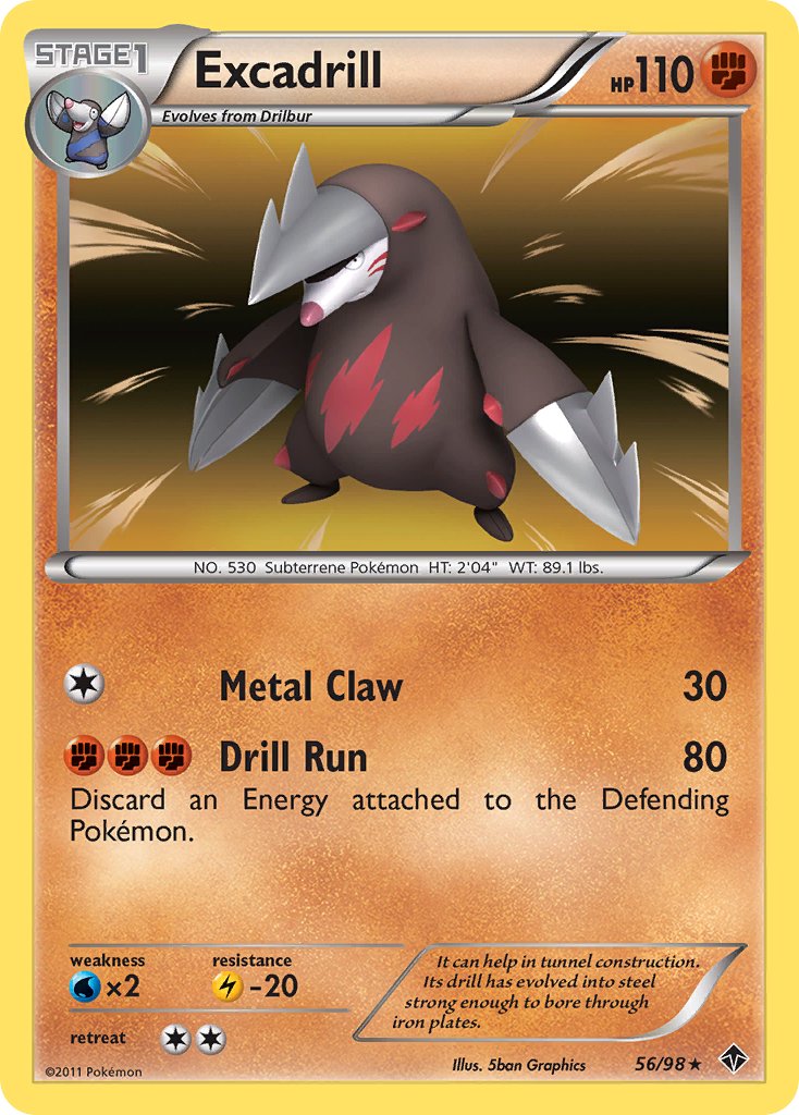 Excadrill (56/98) (Cosmos Holo) (Blister Exclusive) [Black & White: Emerging Powers] | Mega City Incorporated