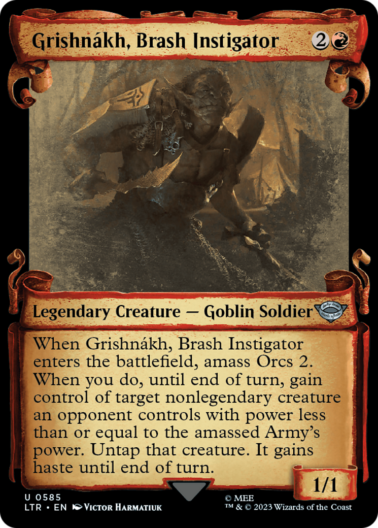 Grishnakh, Brash Instigator [The Lord of the Rings: Tales of Middle-Earth Showcase Scrolls] | Mega City Incorporated