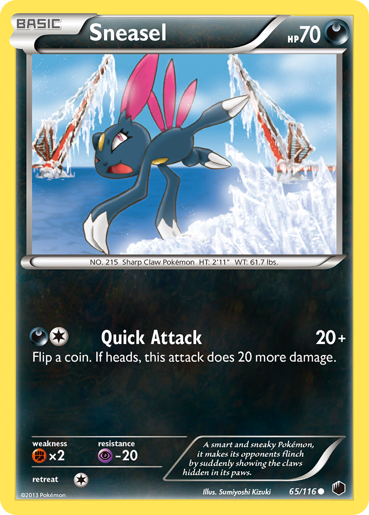 Sneasel (65/116) [Black & White: Plasma Freeze] | Mega City Incorporated