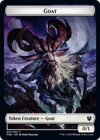 Goat // Satyr Double-sided Token [Theros Beyond Death Tokens] | Mega City Incorporated