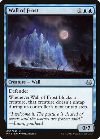 Wall of Frost [Modern Masters 2017] | Mega City Incorporated