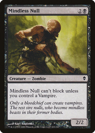 Mindless Null [Zendikar] | Mega City Incorporated