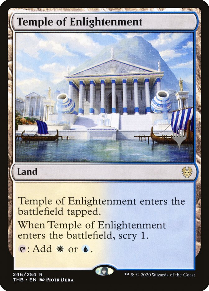 Temple of Enlightenment (Promo Pack) [Theros Beyond Death Promos] | Mega City Incorporated