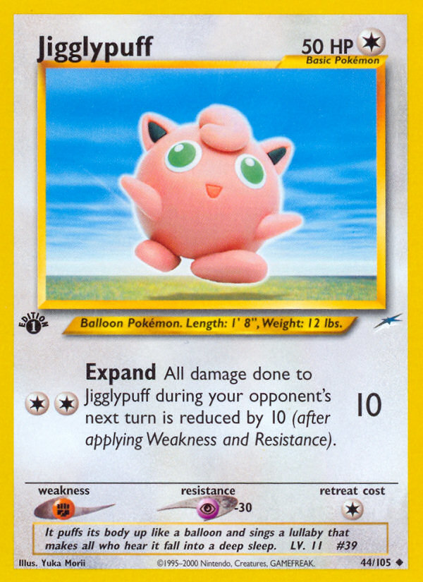 Jigglypuff (44/105) [Neo Destiny 1st Edition] | Mega City Incorporated