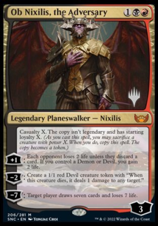 Ob Nixilis, the Adversary (Promo Pack) [Streets of New Capenna Promos] | Mega City Incorporated