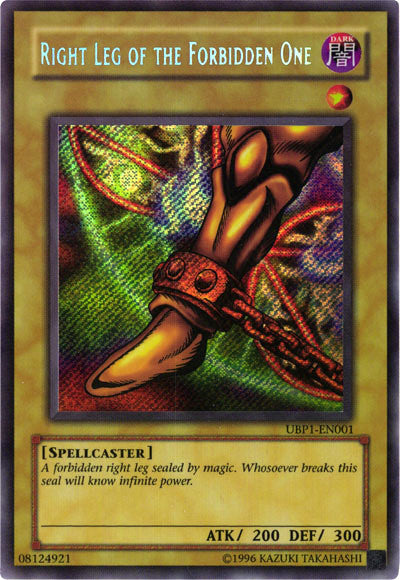 Right Leg of the Forbidden One [UBP1-EN001] Secret Rare | Mega City Incorporated