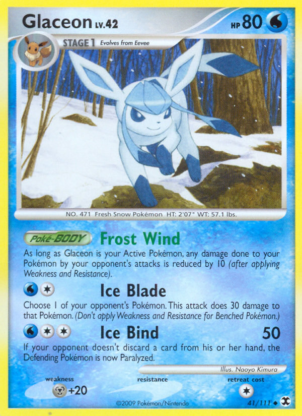 Glaceon (41/111) [Platinum: Rising Rivals] | Mega City Incorporated