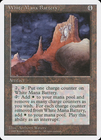 White Mana Battery [Fourth Edition] | Mega City Incorporated