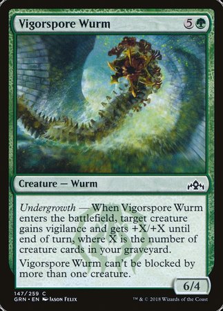 Vigorspore Wurm [Guilds of Ravnica] | Mega City Incorporated