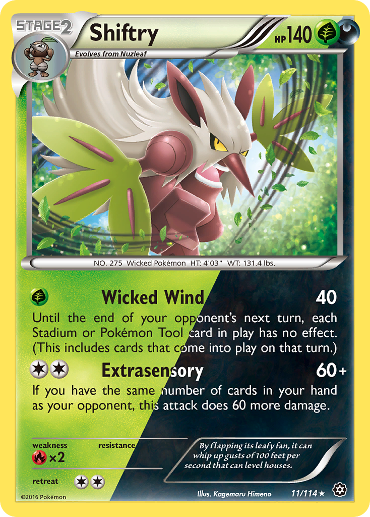 Shiftry (11/114) [XY: Steam Siege] | Mega City Incorporated