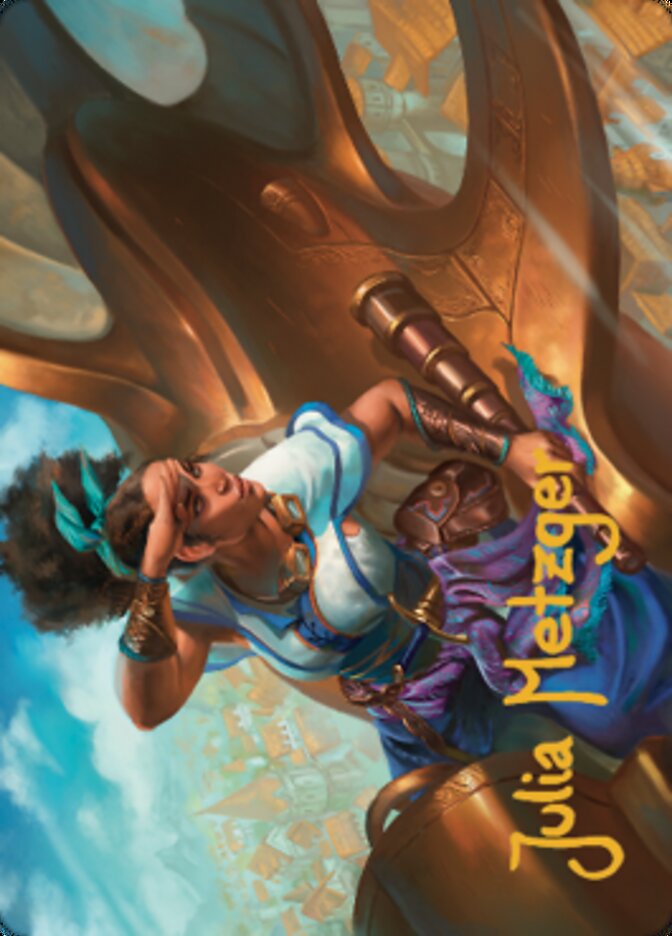 Talas Lookout Art Card (Gold-Stamped Signature) [Dominaria United Art Series] | Mega City Incorporated