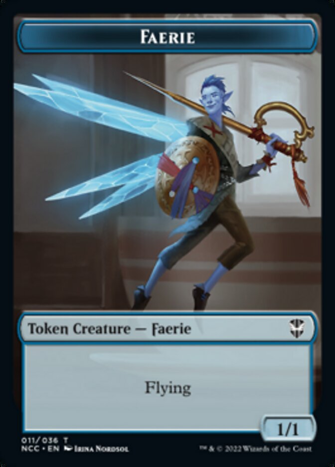 Faerie // Rogue Double-sided Token [Streets of New Capenna Commander Tokens] | Mega City Incorporated