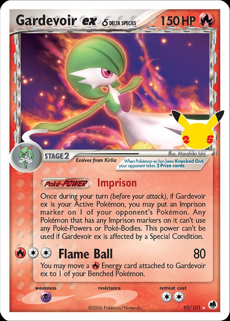 Gardevoir ex (93/101) (Delta Species) [Celebrations: 25th Anniversary - Classic Collection] | Mega City Incorporated