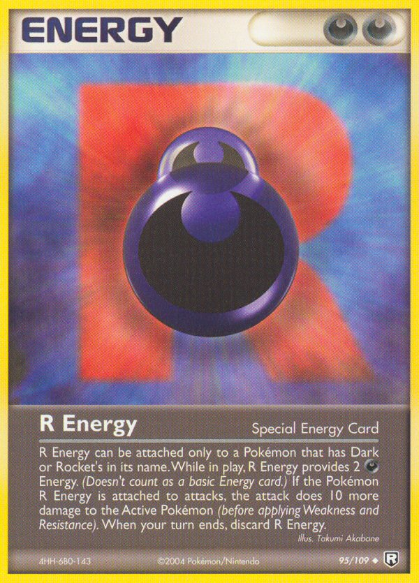 R Energy (95/109) [EX: Team Rocket Returns] | Mega City Incorporated