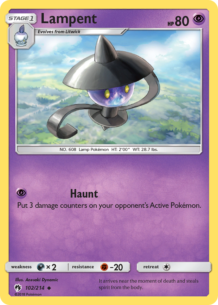 Lampent (102/214) [Sun & Moon: Lost Thunder] | Mega City Incorporated