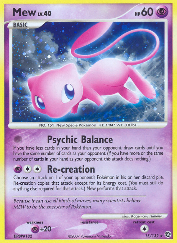 Mew (15/132) [Diamond & Pearl: Secret Wonders] | Mega City Incorporated