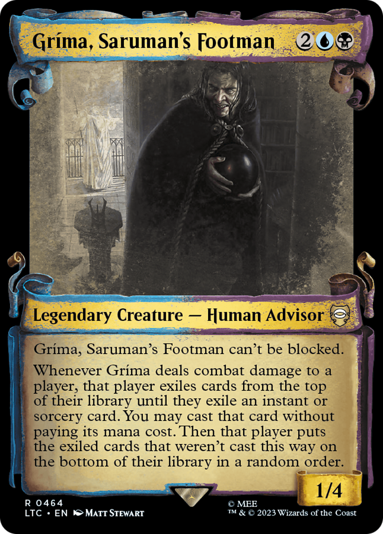 Grima, Saruman's Footman [The Lord of the Rings: Tales of Middle-Earth Commander Showcase Scrolls] | Mega City Incorporated