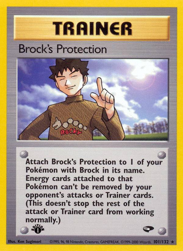 Brock's Protection (101/132) [Gym Challenge 1st Edition] | Mega City Incorporated