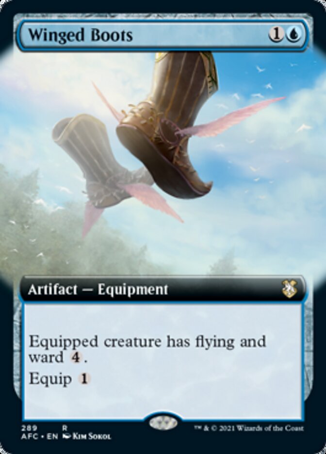 Winged Boots (Extended) [Dungeons & Dragons: Adventures in the Forgotten Realms Commander] | Mega City Incorporated