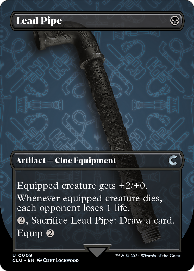 Lead Pipe (Borderless) [Ravnica: Clue Edition] | Mega City Incorporated