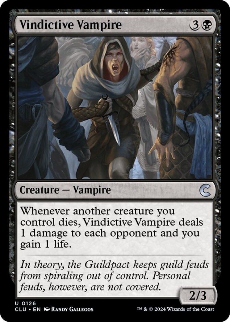 Vindictive Vampire [Ravnica: Clue Edition] | Mega City Incorporated