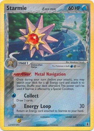 Starmie (15/113) (Delta Species) (Stamped) [EX: Delta Species] | Mega City Incorporated