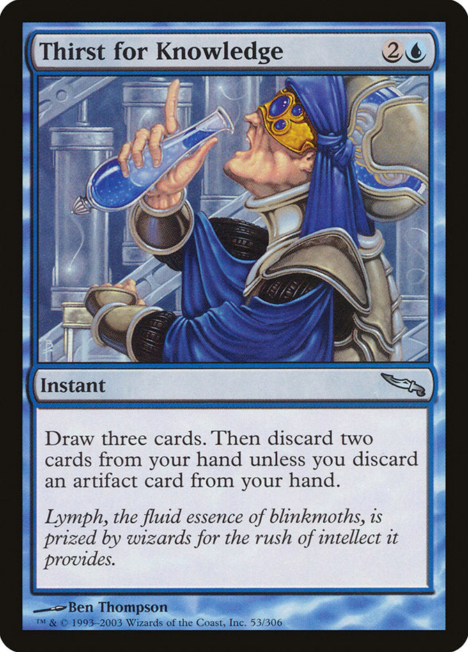 Thirst for Knowledge [Mirrodin] | Mega City Incorporated