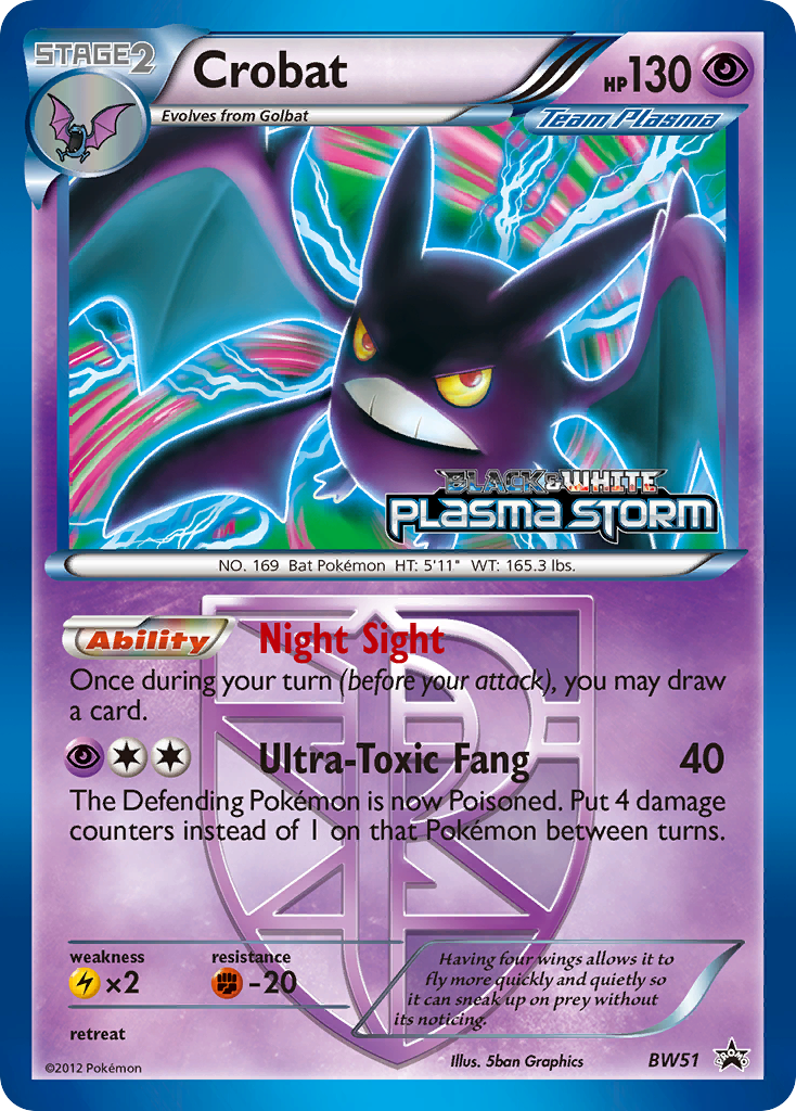 Crobat (BW51) [Black & White: Black Star Promos] | Mega City Incorporated