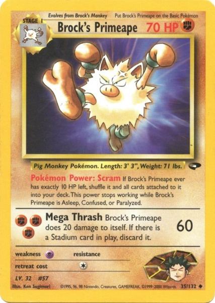Brock's Primeape (35/132) [Gym Challenge Unlimited] | Mega City Incorporated