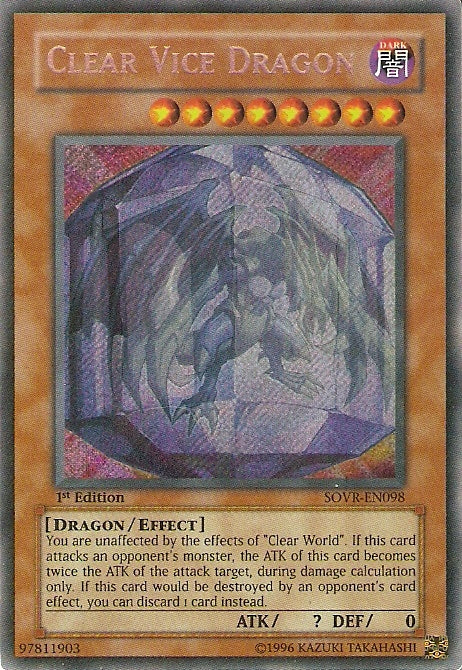 Clear Vice Dragon [SOVR-EN098] Secret Rare | Mega City Incorporated