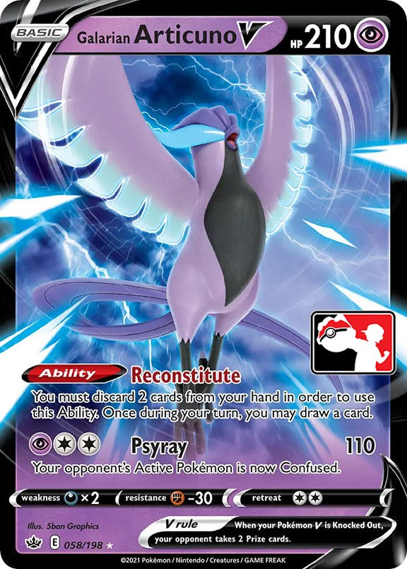 Galarian Articuno V (058/198) [Prize Pack Series One] | Mega City Incorporated