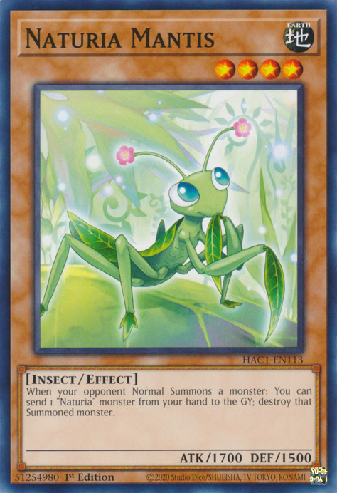 Naturia Mantis [HAC1-EN113] Common | Mega City Incorporated