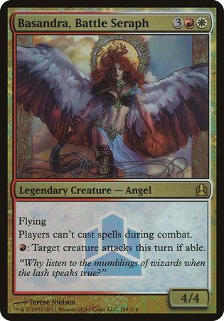 Basandra, Battle Seraph (Commander Launch Promo) [Commander 2011 Launch Party] | Mega City Incorporated