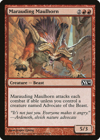 Marauding Maulhorn [Magic 2014] | Mega City Incorporated