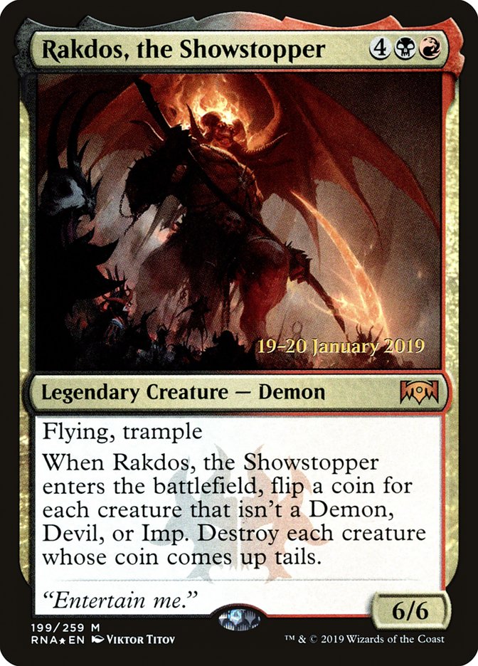 Rakdos, the Showstopper [Ravnica Allegiance Prerelease Promos] | Mega City Incorporated