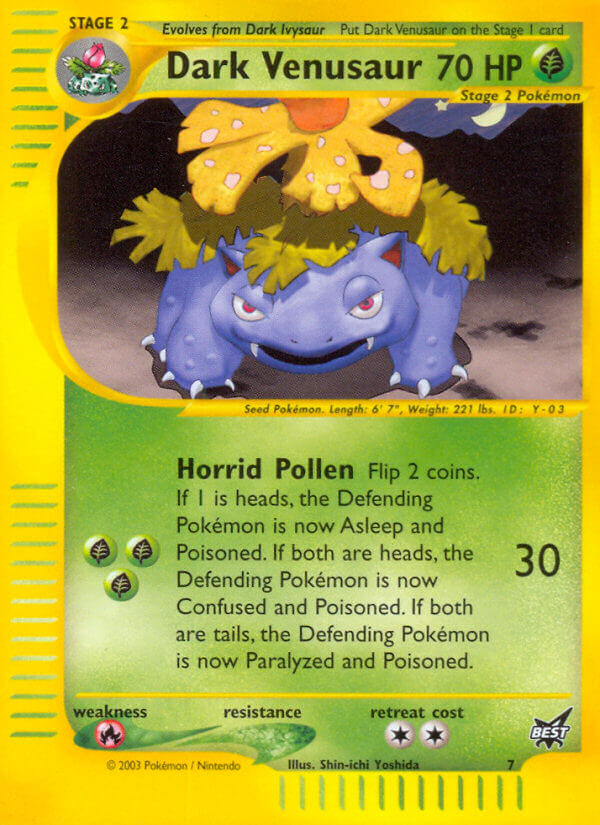 Dark Venusaur (7) [Best of Promos] | Mega City Incorporated