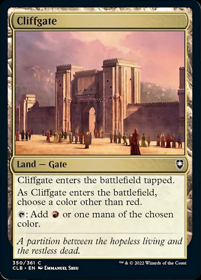 Cliffgate [Commander Legends: Battle for Baldur's Gate] | Mega City Incorporated