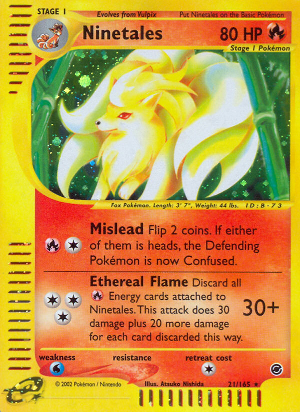 Ninetales (21/165) [Expedition: Base Set] | Mega City Incorporated