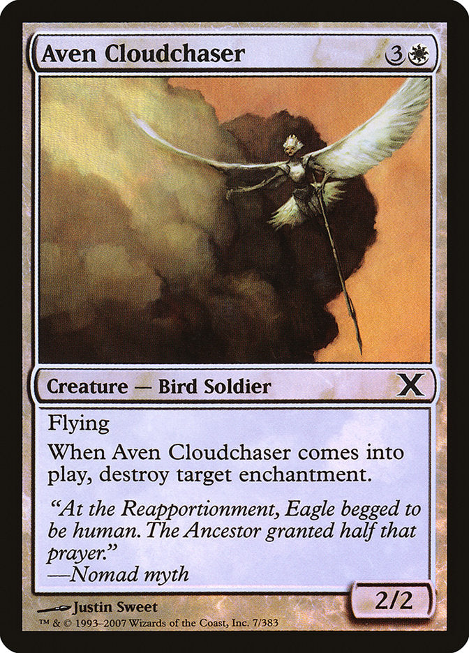 Aven Cloudchaser (Premium Foil) [Tenth Edition] | Mega City Incorporated