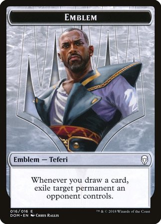 Emblem - Teferi, Hero of Dominaria [Dominaria Tokens] | Mega City Incorporated