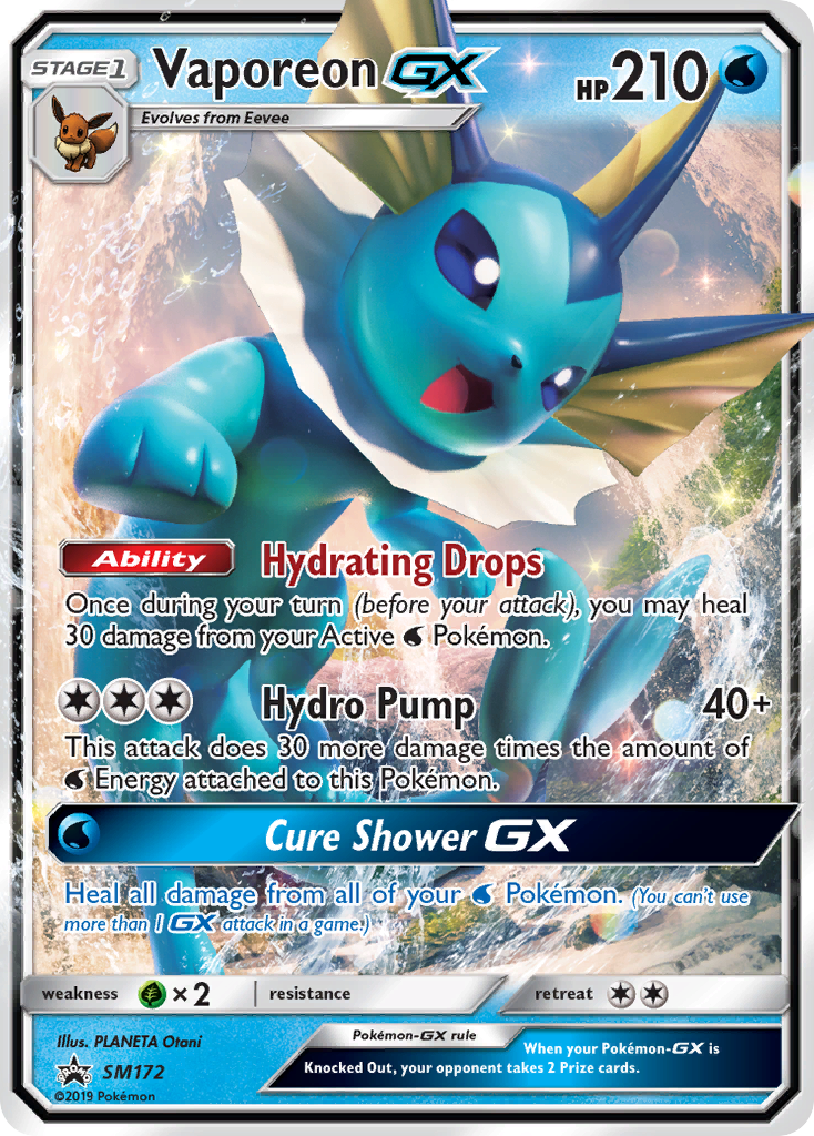 Vaporeon GX (SM172) [Sun & Moon: Black Star Promos] | Mega City Incorporated