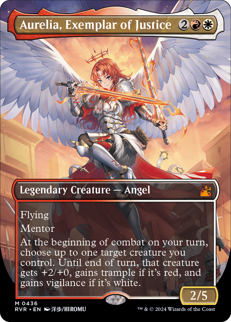Aurelia, Exemplar of Justice (Anime Borderless) [Ravnica Remastered] | Mega City Incorporated