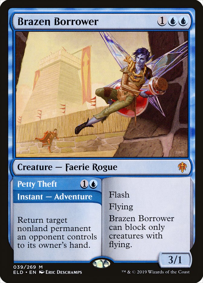 Brazen Borrower // Petty Theft [Throne of Eldraine] | Mega City Incorporated