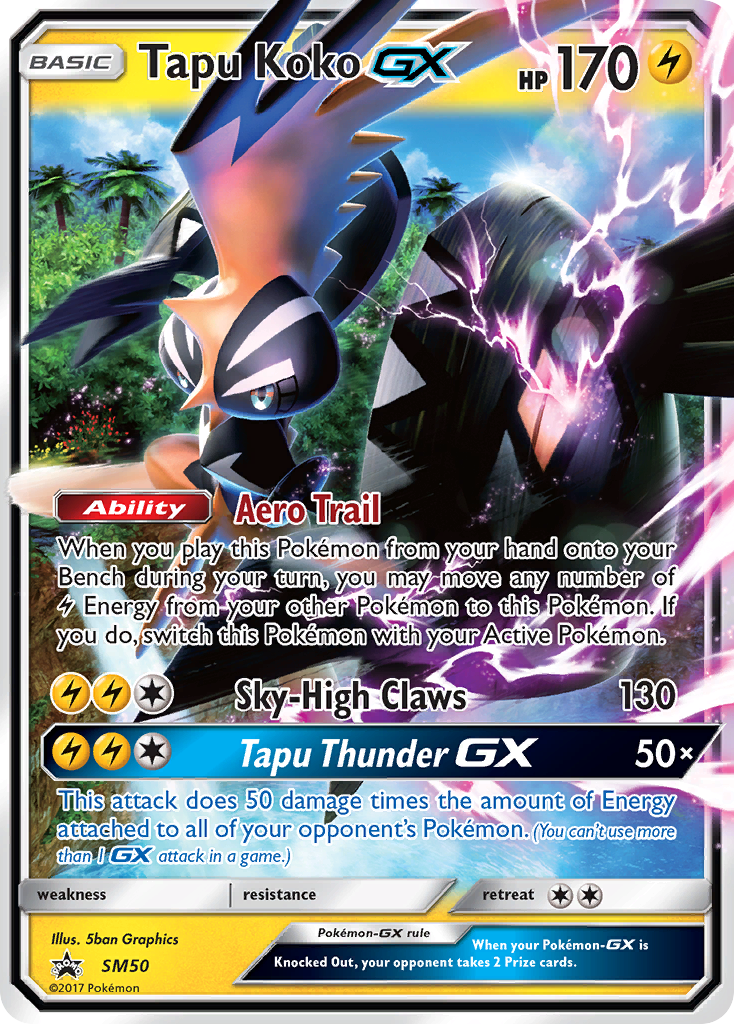 Tapu Koko GX (SM50) [Sun & Moon: Black Star Promos] | Mega City Incorporated