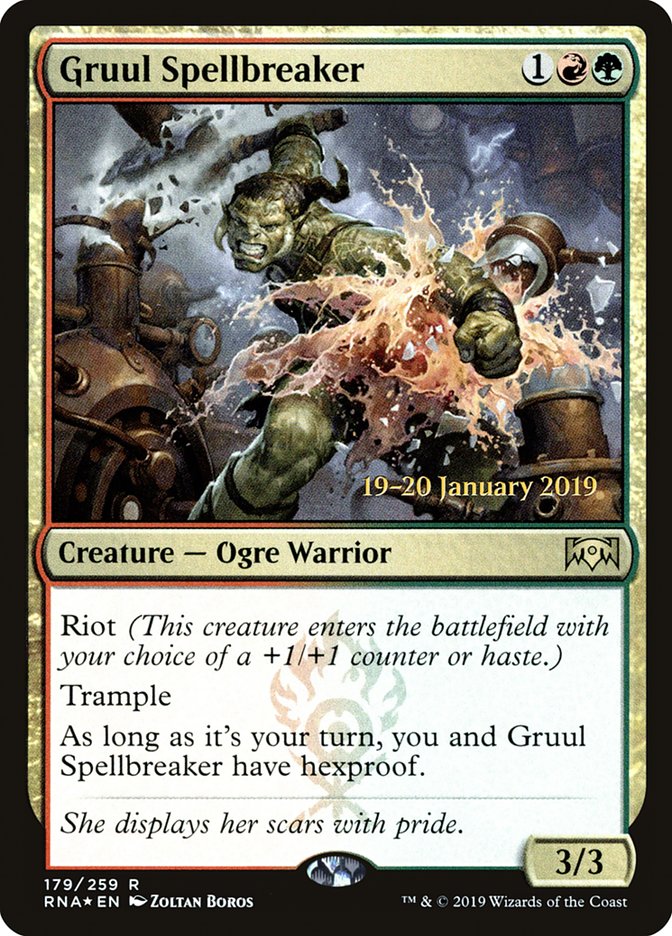 Gruul Spellbreaker [Ravnica Allegiance Prerelease Promos] | Mega City Incorporated