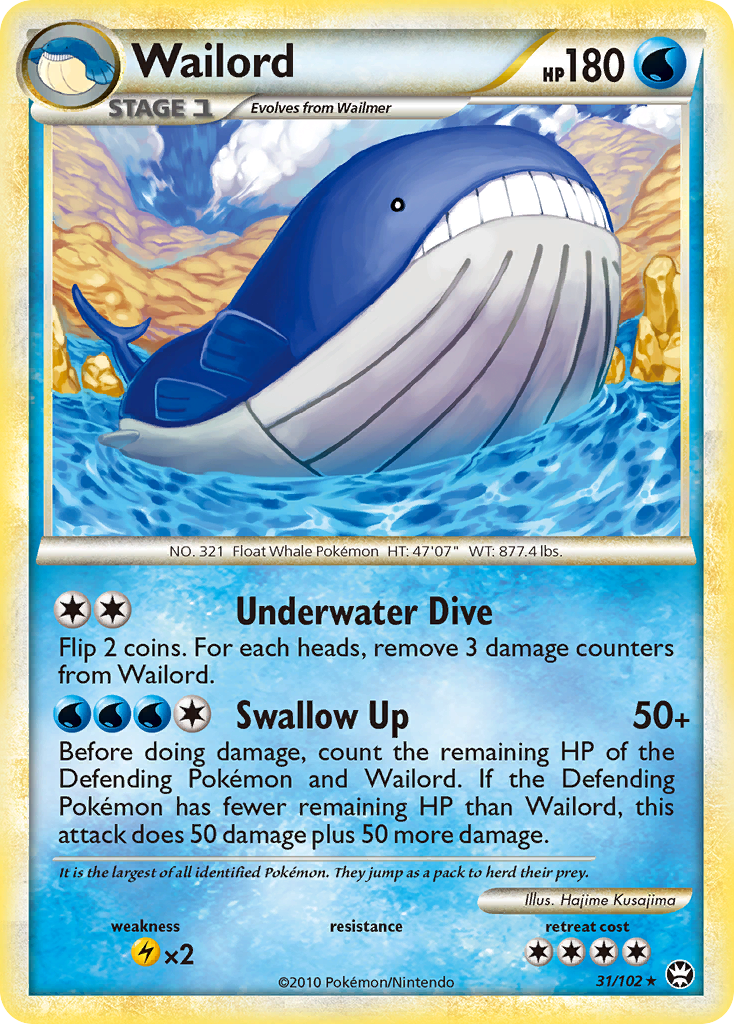 Wailord (31/102) [HeartGold & SoulSilver: Triumphant] | Mega City Incorporated